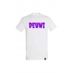 Tee-Shirt DEUWI Purple Sully (Blanc)